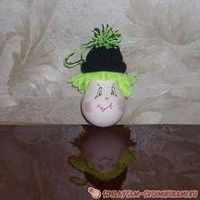 Игрушка на елку из лампочки