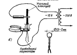 как изготовить термопару
для датчиков температур