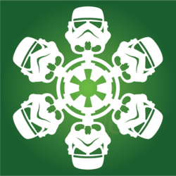  снежинки в стиле звездные
войны