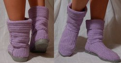 Вязаные угги