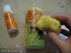 Декупаж свечи