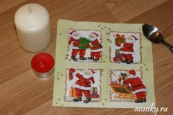 Декупаж свечи