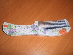 Деревянная расчёска. Винтажный декупаж