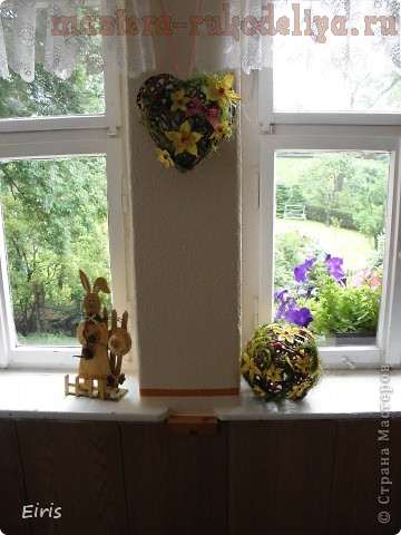 Цветочный шар плетем из газет Цветочный шар плетем из газет