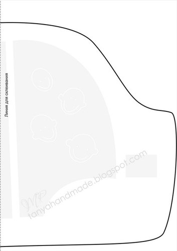 Машинка-подушка и игрушка-развивайка для малышей. Выкройка