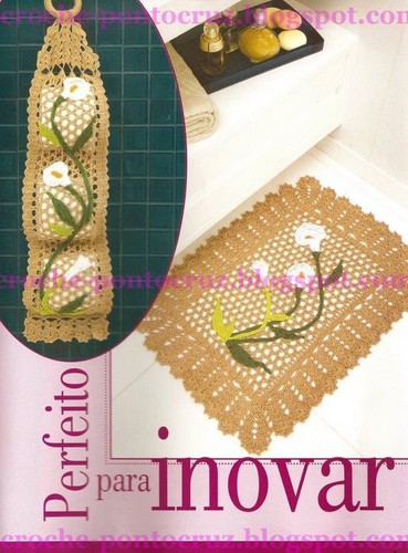 Подборка вязанных комплектов для ванной