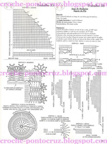 Подборка вязанных комплектов для ванной