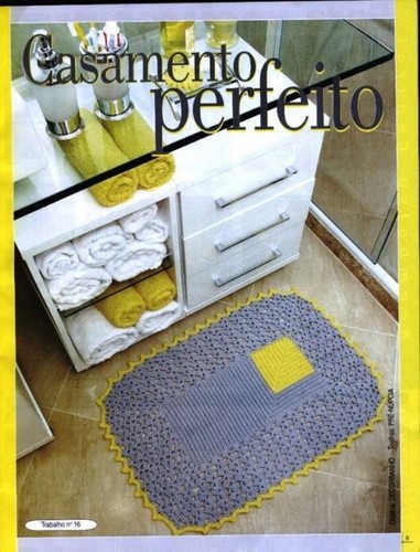 Подборка вязанных комплектов для ванной