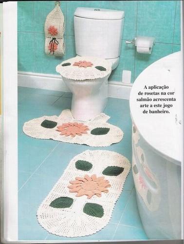 Подборка вязанных комплектов для ванной