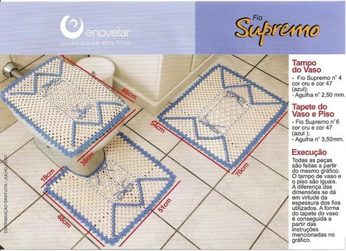 Подборка вязанных комплектов для ванной