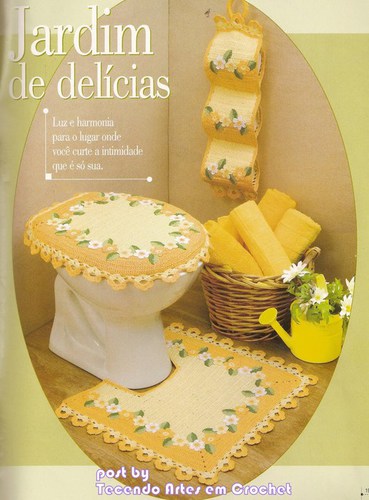 Подборка вязанных комплектов для ванной