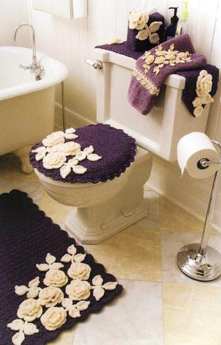 Подборка вязанных комплектов для ванной
