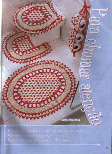 Подборка вязанных комплектов для ванной