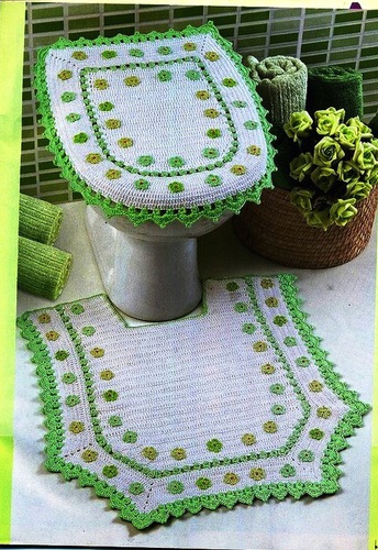 Подборка вязанных комплектов для ванной