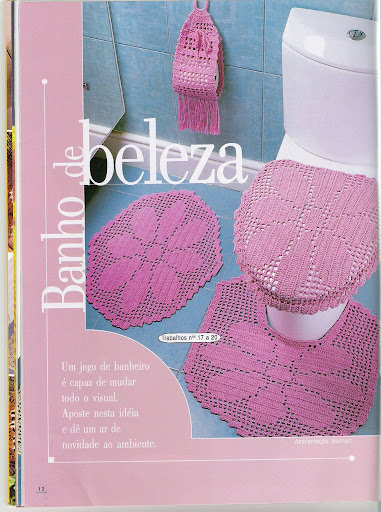 Подборка вязанных комплектов для ванной