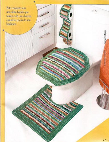 Подборка вязанных комплектов для ванной