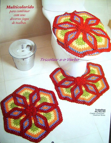 Подборка вязанных комплектов для ванной