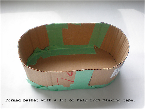 Пасхальная корзинка с розами из фетра Пасхальная корзинка с розами из фетра