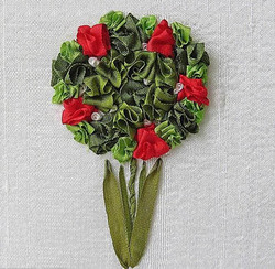 Идеи оригинальной вышивки лентами от японских мастериц