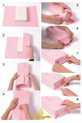 Упаковка подарка из листа бумаги