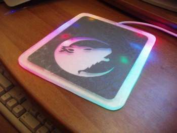 Светомузыкальный коврик для мышки