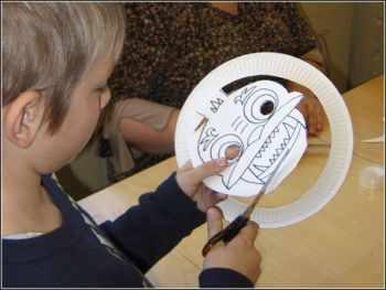 Маски из бумажных тарелок