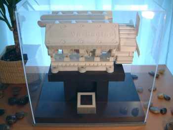 Действующая модель двигателя из бумаги