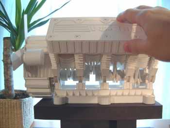 Действующая модель двигателя из бумаги