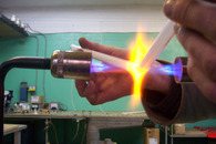 Сгибание стеклянных трубок