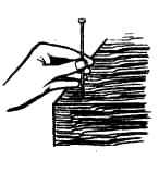 Забивание гвоздя